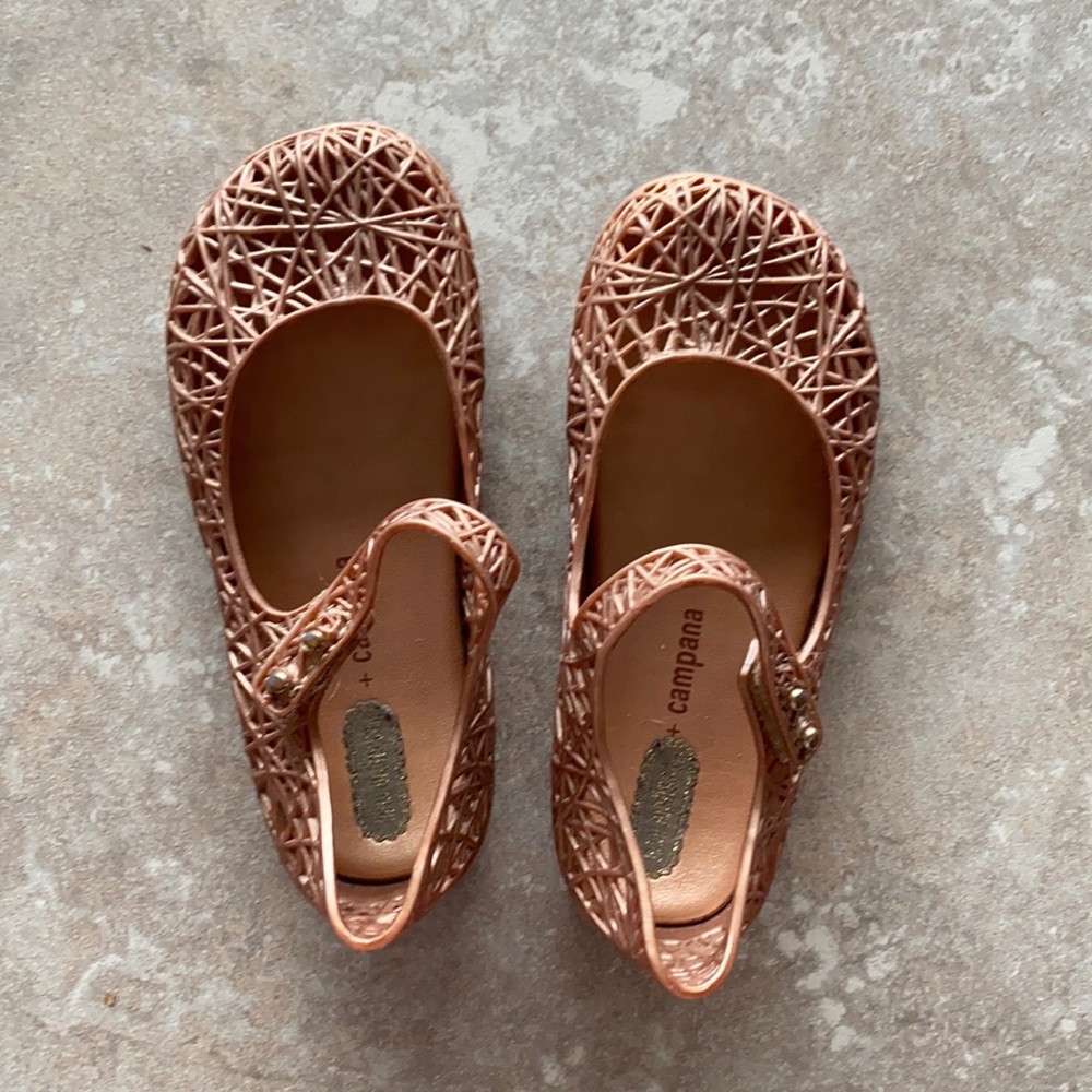 Adorable Mini Melissa + Campana shoes